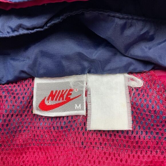 Vintage Nike Jacket Mens Extra Large Blue 90s Windbreaker Hooded Zip - Picture 5 of 12